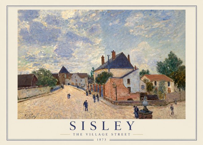 Sisley The Village Street No4 - Plakát