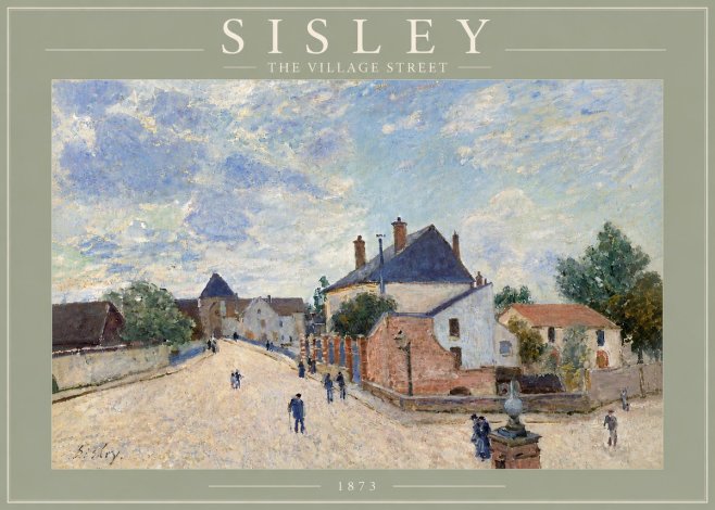 Sisley The Village Street No6 - Plakát
