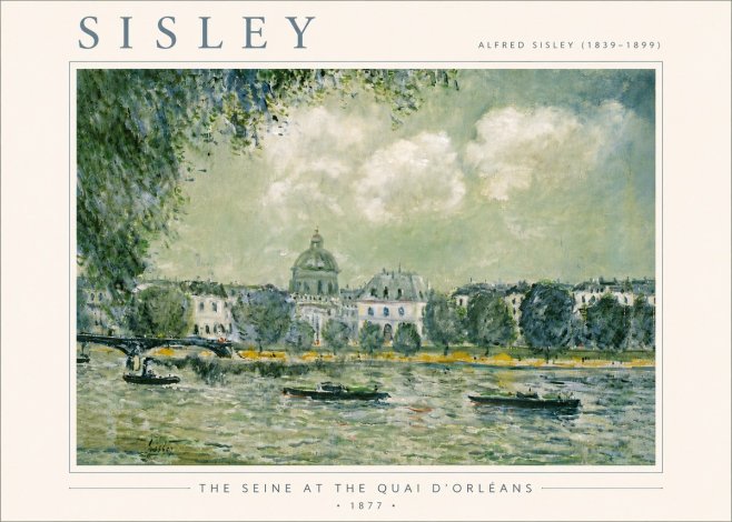 Sisley The Seine at the Quai D'orléans No6 - Plakát