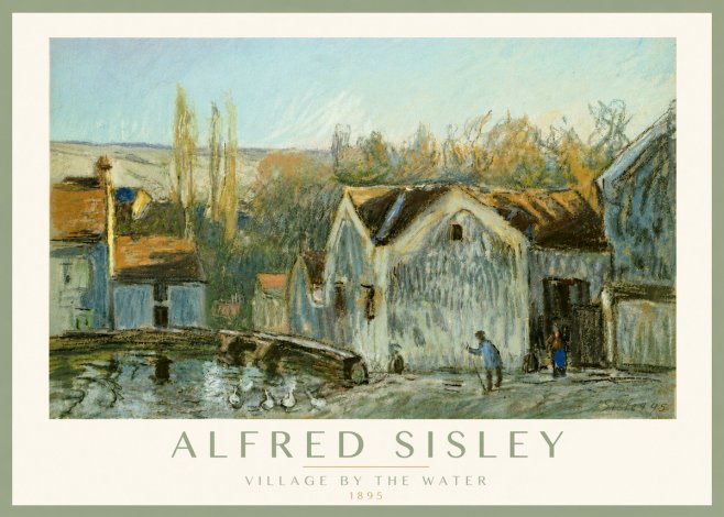 Sisley Village by the Water No5 - Plakát