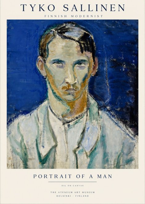Tyko Sallinen Portrait of a Man IV No1 - Plakát