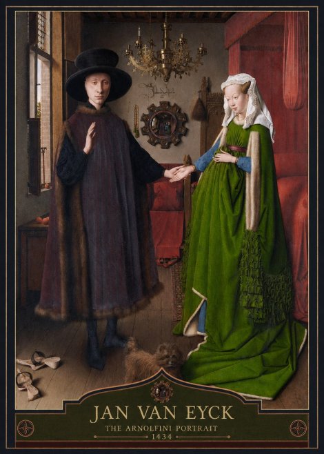 Jan van Eyck The Arnolfini Portrait VI No3 - Plakát