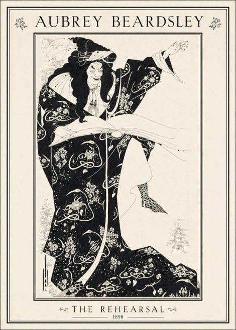 Aubrey Beardsley The Rehearsal No1 - Plakát