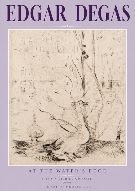 Edgar Degas At the Water's Edge No3 - Plakát