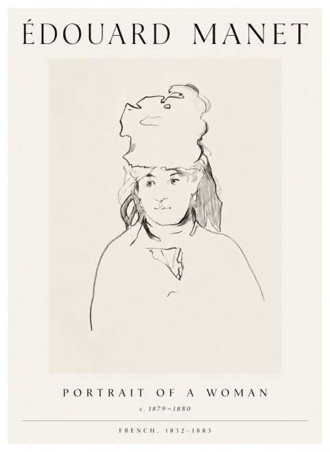 Édouard Manet Portrait of a Woman No1 - Plakát
