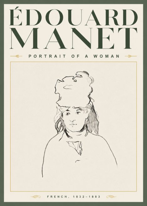 Édouard Manet Portrait of a Woman No3 - Plakát