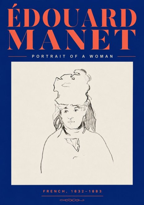 Édouard Manet Portrait of a Woman No6 - Plakát
