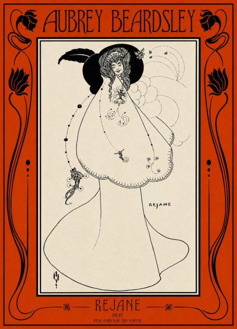 Aubrey Beardsley Rejane I No2 - Plakát