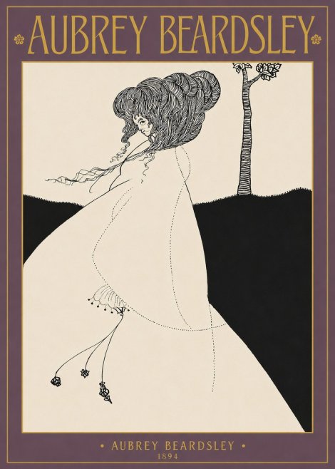 Aubrey Beardsley The Pallid Princess No2 - Plakát
