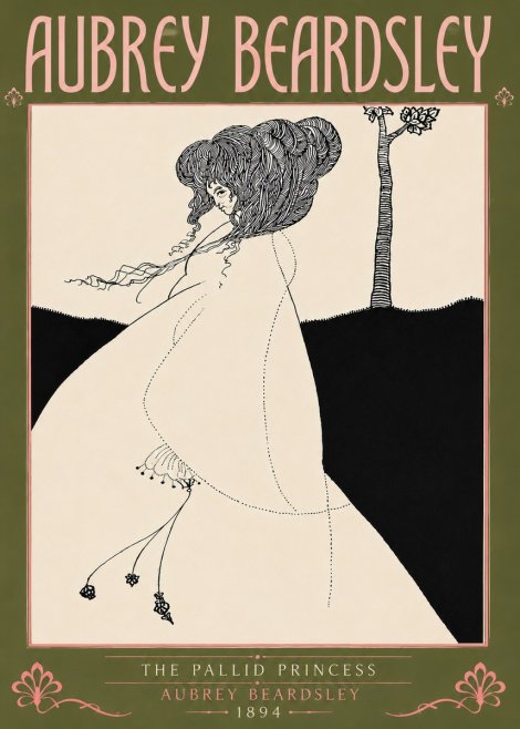 Aubrey Beardsley The Pallid Princess No5 - Plakát