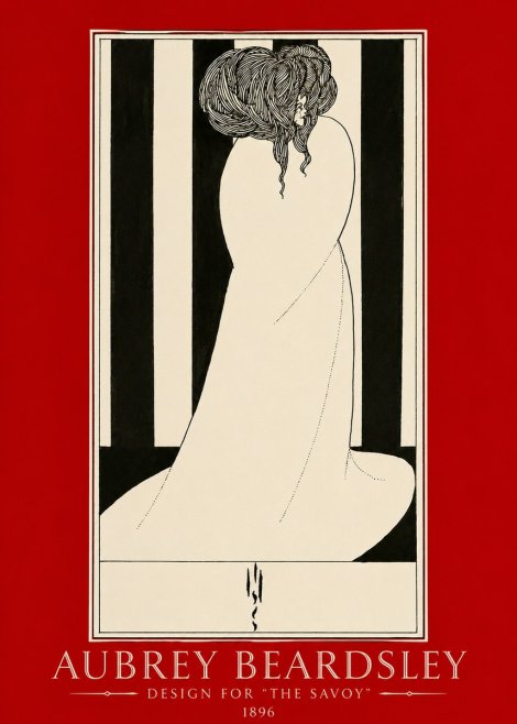 Aubrey Beardsley One of Six Designs for 'the Savoy' No2 - Plakát
