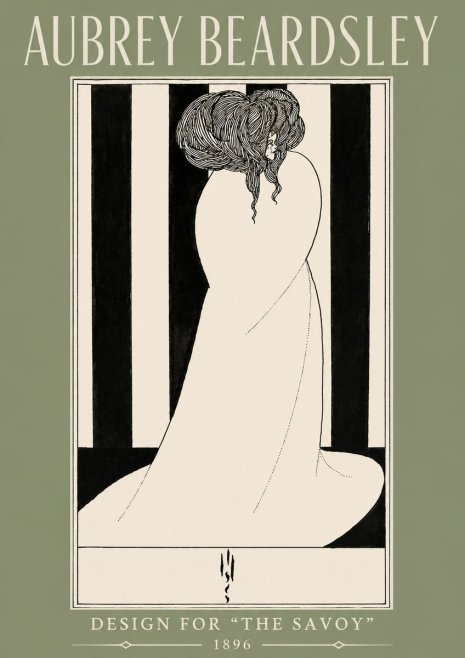 Aubrey Beardsley One of Six Designs for 'the Savoy' No4 - Plakát