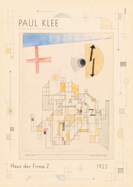 Paul Klee Haus Der Firma Z No5 - Plakát