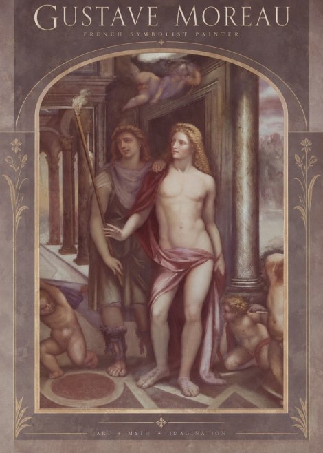 Gustave Moreau Youth No6 - Plakát