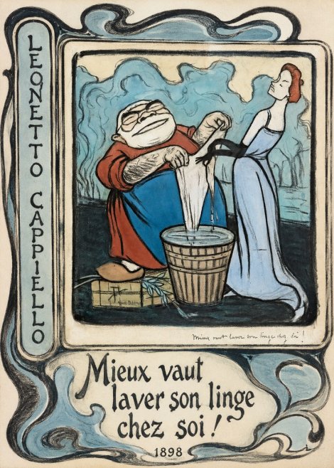 Leonetto Cappiello Mieux Vaut Laver Son Linge Chez Soi! No2 - Plakát