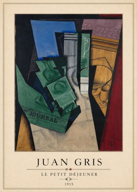 Juan Gris Le Petit Déjeuner No4 - Plakát