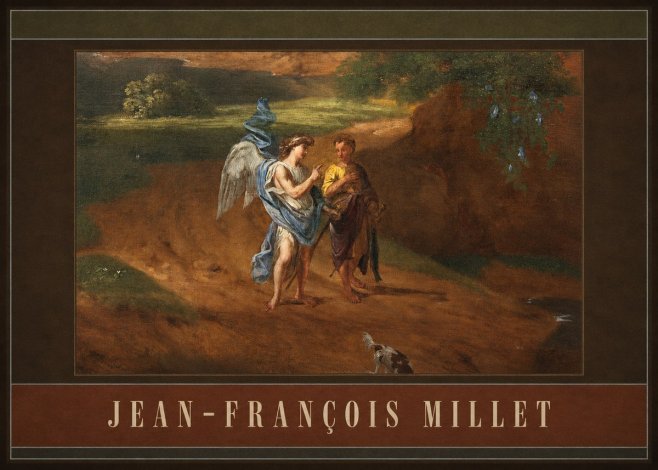 Jean-François Millet Tobias and the Angel No4 - Plakát