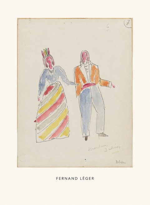 Fernand Léger Montagnes Indiennes No6 - Plakát