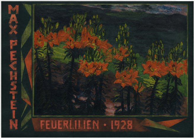Max Pechstein Feuerlilien No2 - Plakát