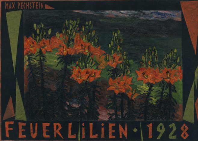 Max Pechstein Feuerlilien No5 - Plakát