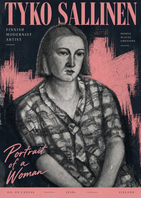 Tyko Sallinen Portrait of a Woman I No3 - Plakát