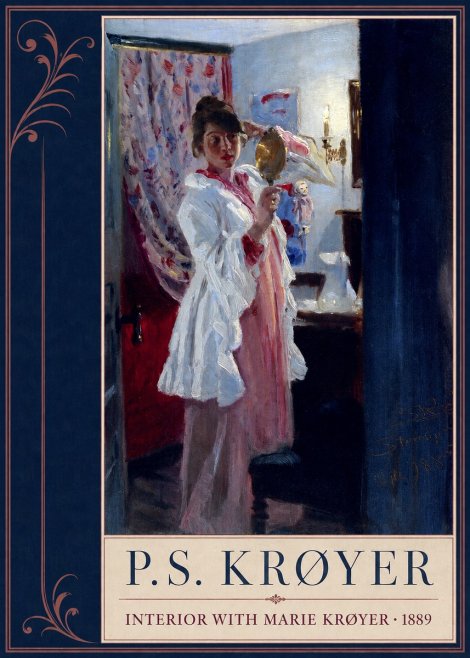 P.S. Krøyer Interior with Marie Krøyer No2 - Plakát