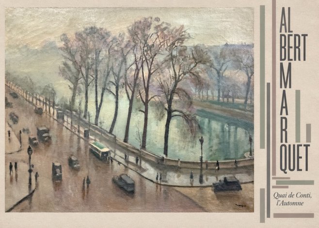 Albert Marquet Quai De Conti, L'automne No5 - Plakát