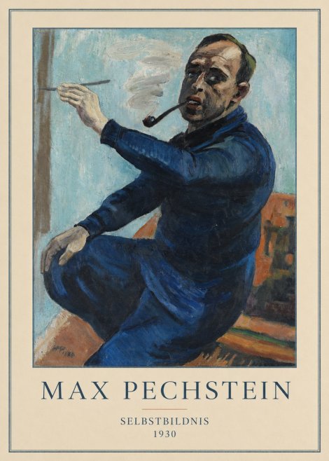 Max Pechstein Selbstbildnis No4 - Plakát