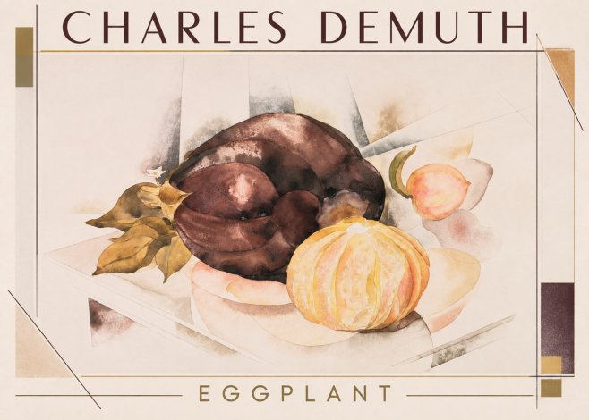 Charles Demuth Eggplant No1 - Plakát