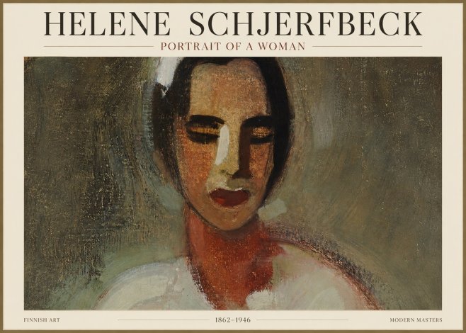 Helene Schjerfbeck Portrait of a Woman III No1 - Plakát