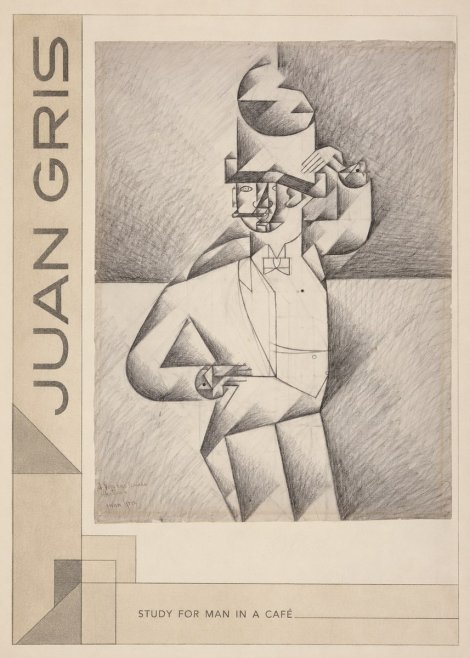 Juan Gris Study for Man in a Café No2 - Plakát