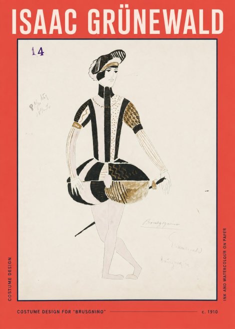 Isaac Grünewald Costume Design IX No2 - Plakát