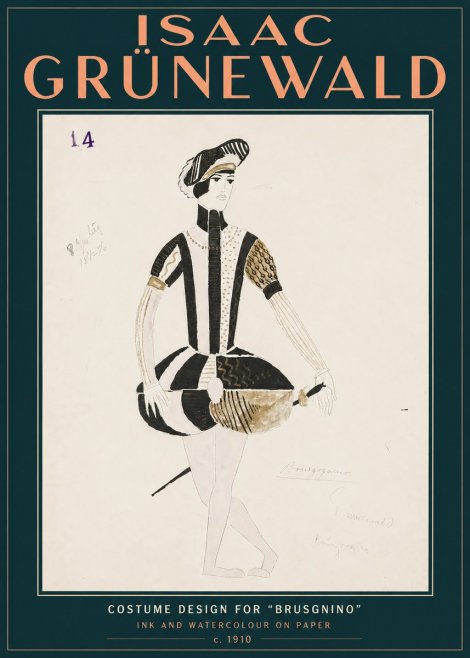 Isaac Grünewald Costume Design IX No5 - Plakát