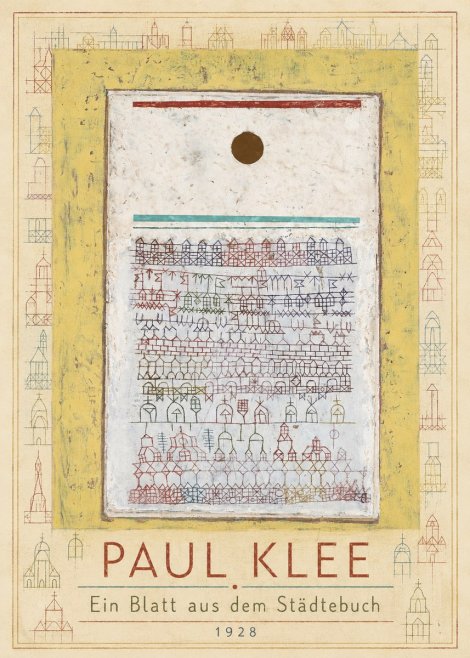 Paul Klee Ein Blatt Aus Dem Städtebuch No1 - Plakát