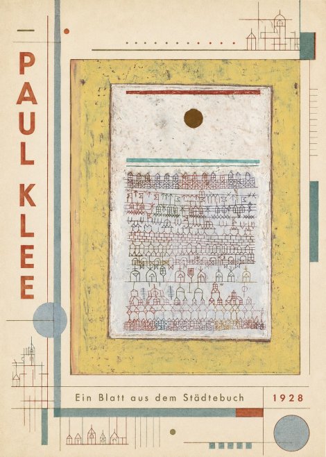 Paul Klee Ein Blatt Aus Dem Städtebuch No4 - Plakát