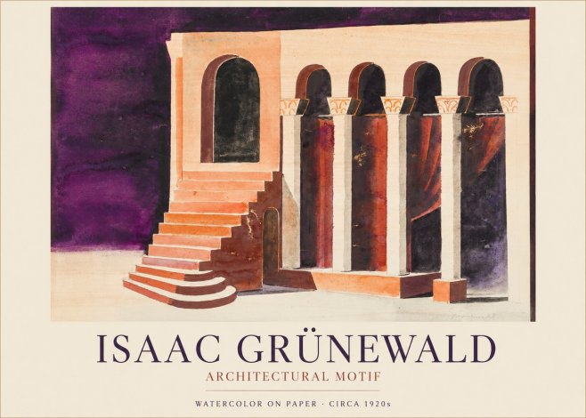 Isaac Grünewald Architectural Motif I No1 - Plakát