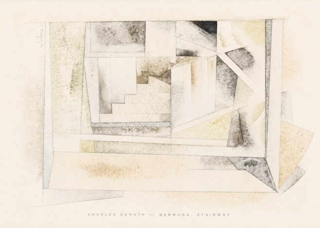 Charles Demuth Bermuda, Stairway No6 - Plakát