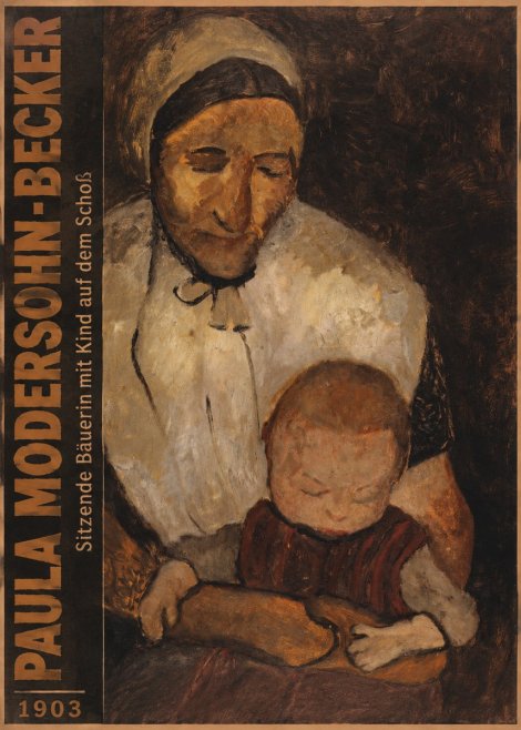 Paula Modersohn-Becker Sitzende Bäuerin Mit Kind Auf Dem Schoß No3 - Plakát