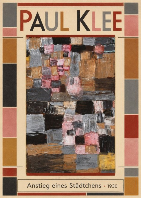 Paul Klee Anstieg Eines Städtchens No1 - Plakát