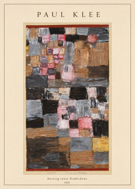 Paul Klee Anstieg Eines Städtchens No4 - Plakát
