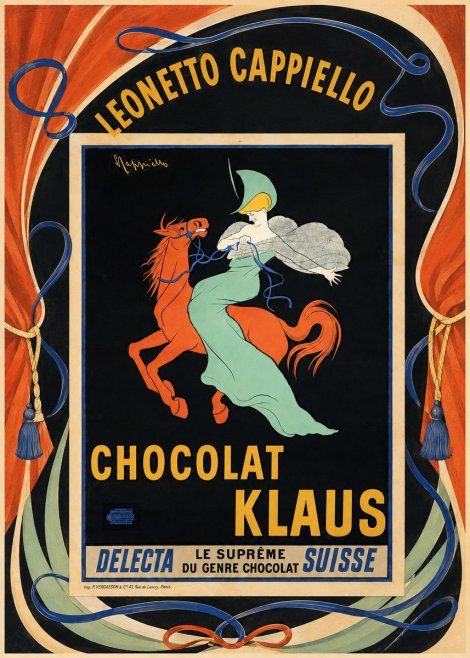 Leonetto Cappiello Chocolat Klaus II No4 - Plakát