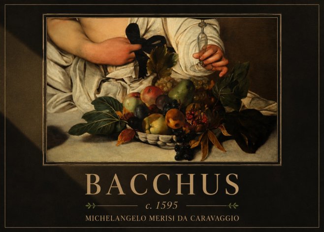 Michelangelo Merisi da Caravaggio Bacchus II No4 - Plakát