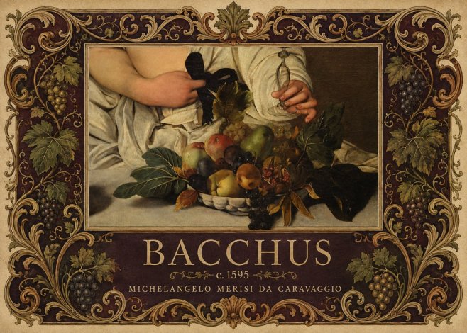 Michelangelo Merisi da Caravaggio Bacchus II No5 - Plakát