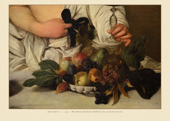 Michelangelo Merisi da Caravaggio Bacchus II No6 - Plakát