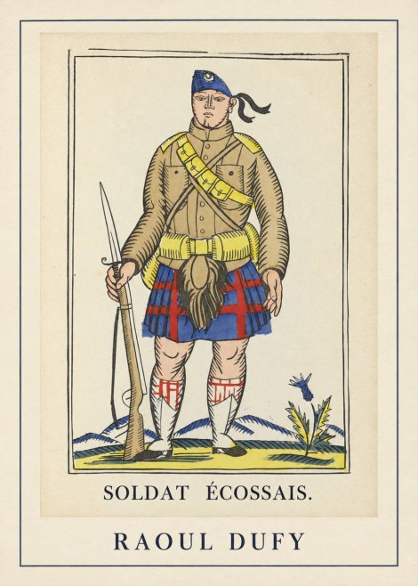 Raoul Dufy Soldat Écossais. No3 - Plakát