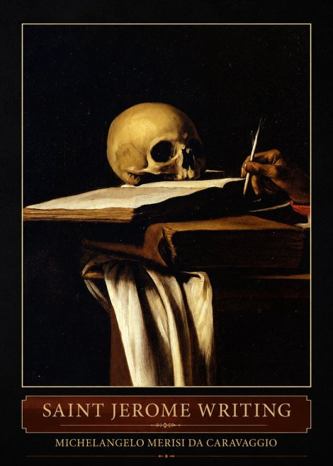 Michelangelo Merisi da Caravaggio Saint Jerome Writing III No2 - Plakát
