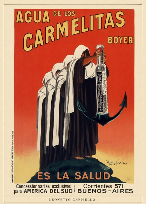 Leonetto Cappiello Agua De Los Carmelitas Boyer No3 - Plakát