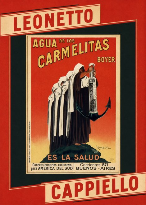 Leonetto Cappiello Agua De Los Carmelitas Boyer No6 - Plakát