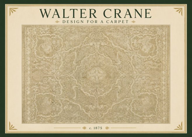Walter Crane Design for a Carpet No3 - Plakát