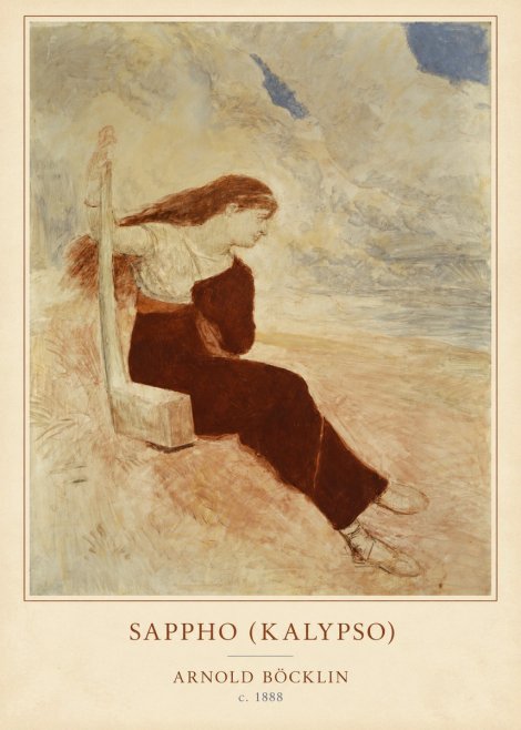 Arnold Böcklin Sappho (Kalypso) No4 - Plakát